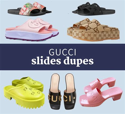 gucci slide dupes|Gucci look alike slides.